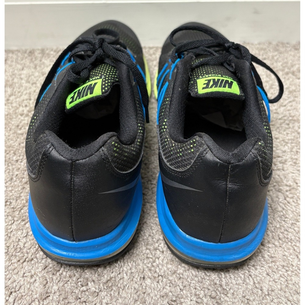 Nike Air Max Dynasty Mens Running Shoes Black Blue Volt 829711-007 Size 12 - Picture 4 of 14